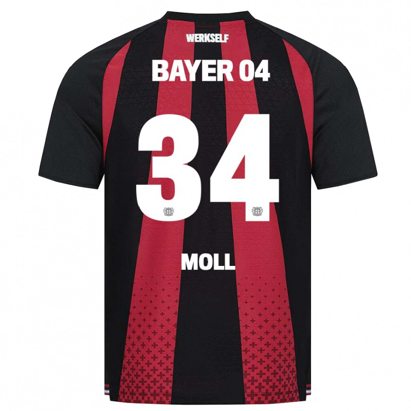 Danxen Heren Anne Moll #34 Zwart Wit Rood Thuisshirt Thuistenue 2026/27 T-Shirt