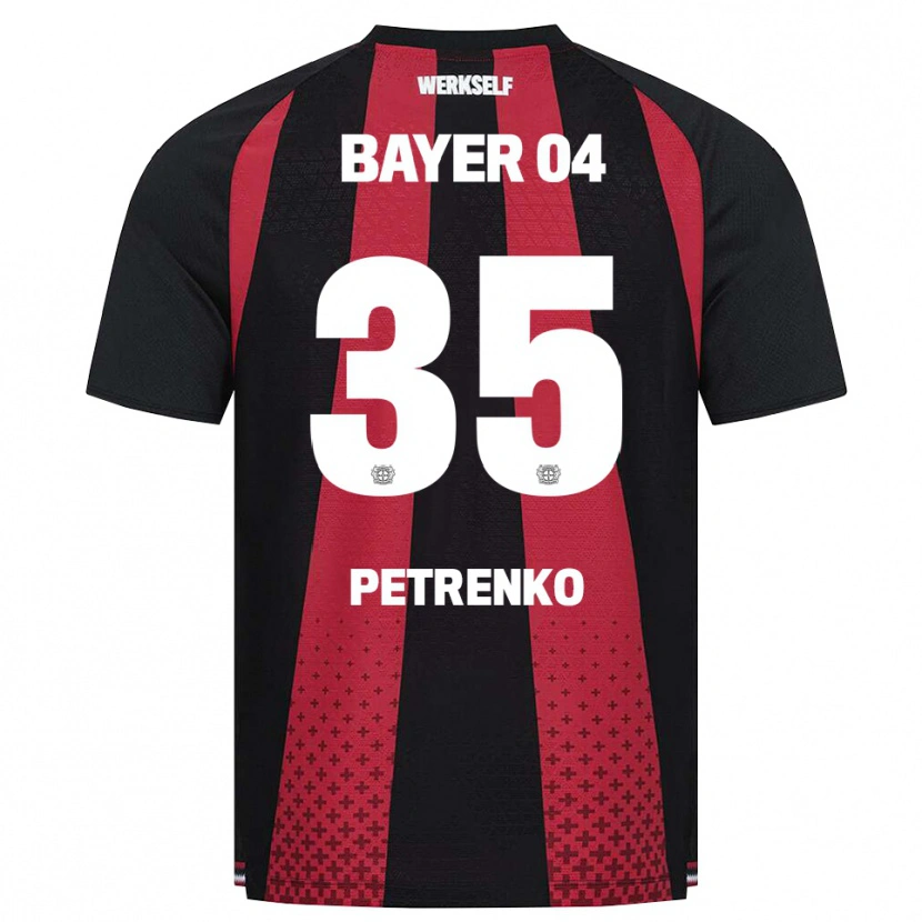 Danxen Heren Oleksandr Petrenko #35 Zwart Wit Rood Thuisshirt Thuistenue 2026/27 T-Shirt