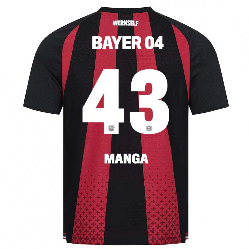 Danxen Heren Edmond Manga #43 Zwart Wit Rood Thuisshirt Thuistenue 2026/27 T-Shirt