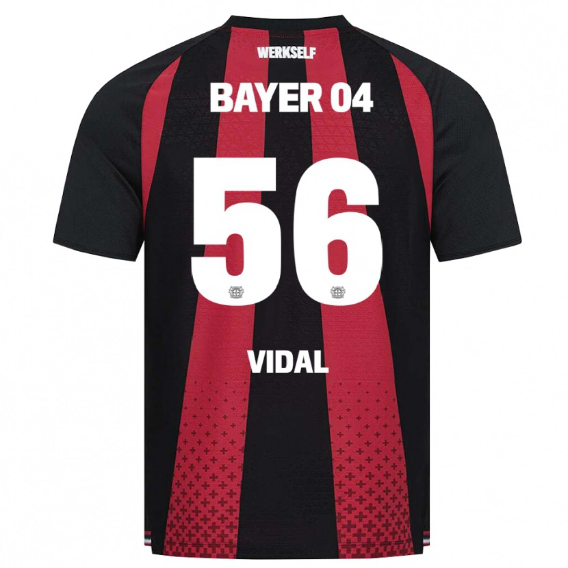 Danxen Heren Juliette Vidal #56 Zwart Wit Rood Thuisshirt Thuistenue 2026/27 T-Shirt