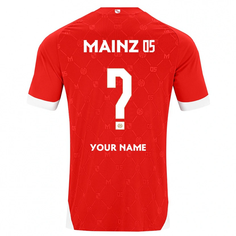 Danxen Heren Uw Naam #0 Rood Wit Thuisshirt Thuistenue 2026/27 T-Shirt