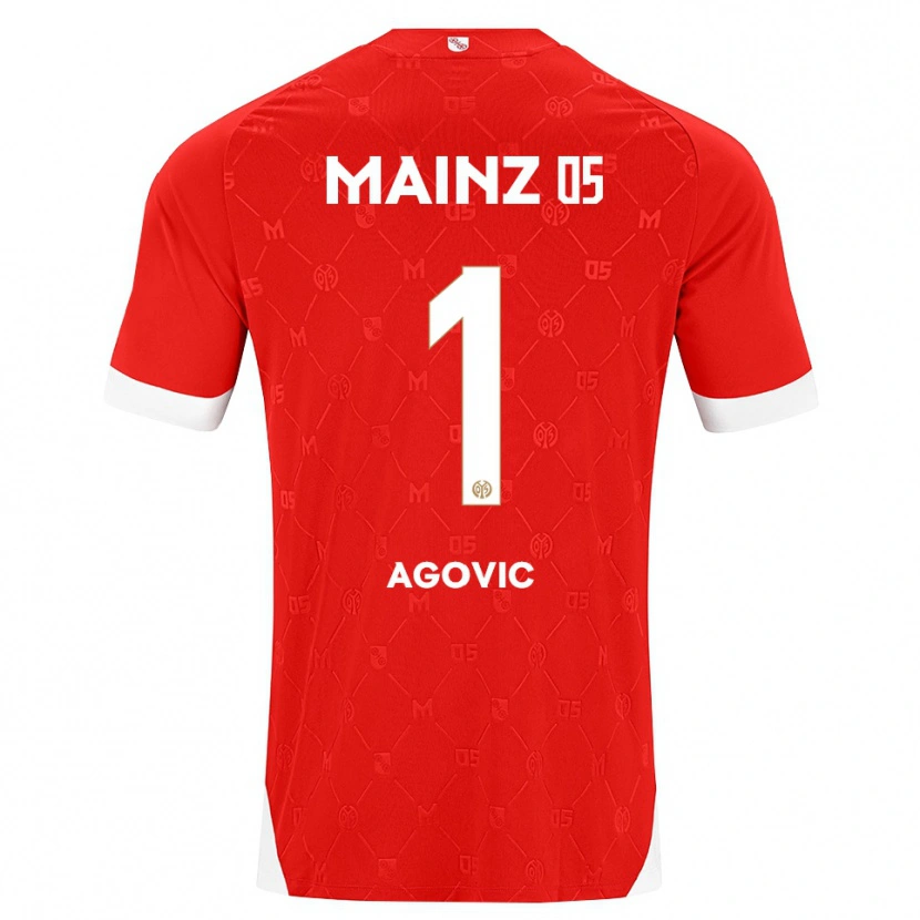 Danxen Heren Daris Agovic #1 Rood Wit Thuisshirt Thuistenue 2026/27 T-Shirt