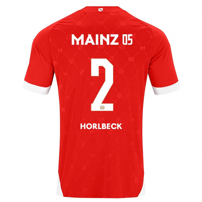 Danxen Heren Dominik Horlbeck #2 Rood Wit Thuisshirt Thuistenue 2026/27 T-Shirt