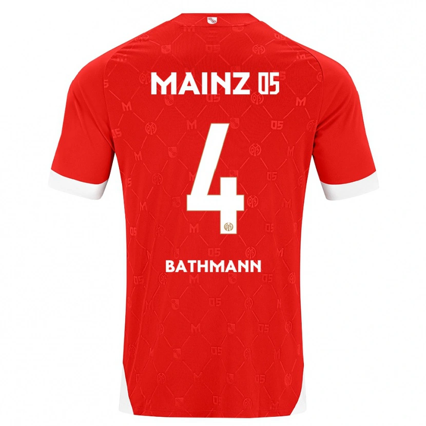 Danxen Heren Kara Bathmann #4 Rood Wit Thuisshirt Thuistenue 2026/27 T-Shirt