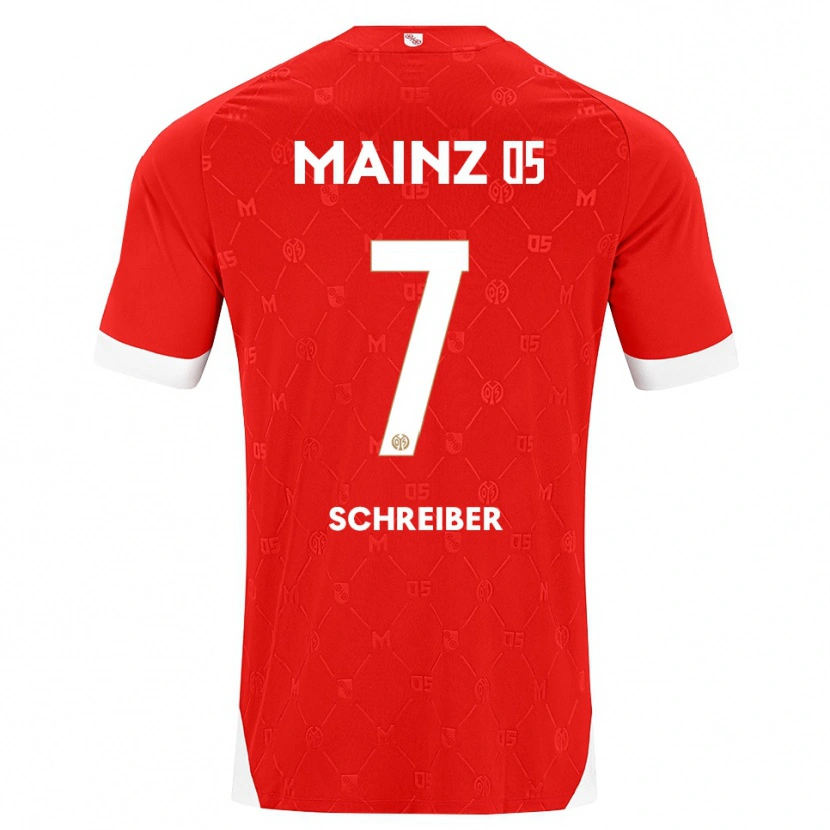 Danxen Heren Max Schreiber #7 Rood Wit Thuisshirt Thuistenue 2026/27 T-Shirt