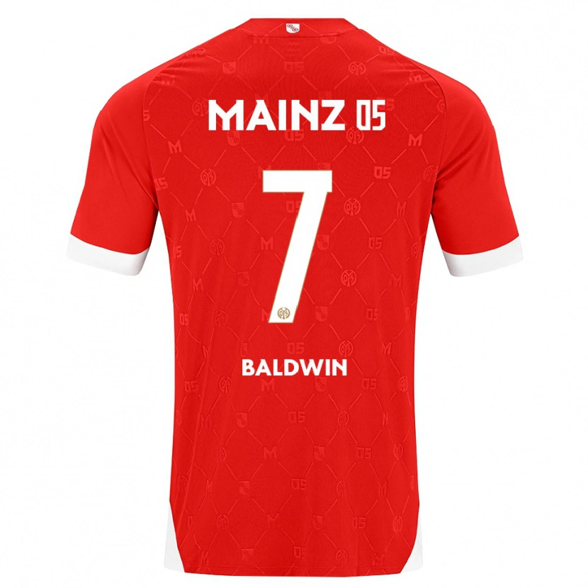 Danxen Heren Kevin Baldwin #7 Rood Wit Thuisshirt Thuistenue 2026/27 T-Shirt