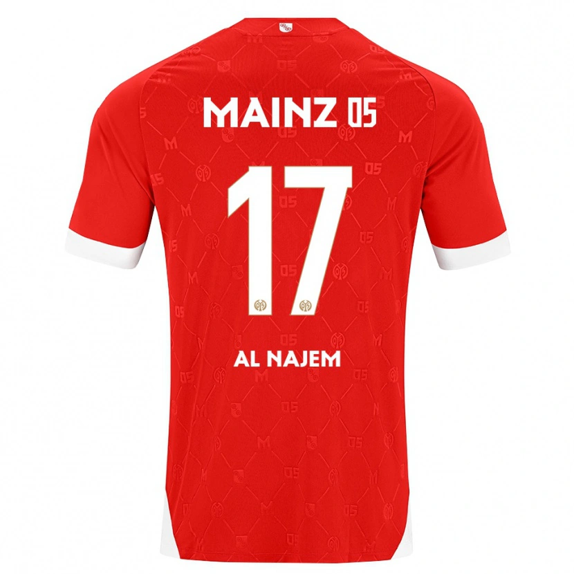Danxen Heren Salma Al Najem #17 Rood Wit Thuisshirt Thuistenue 2026/27 T-Shirt