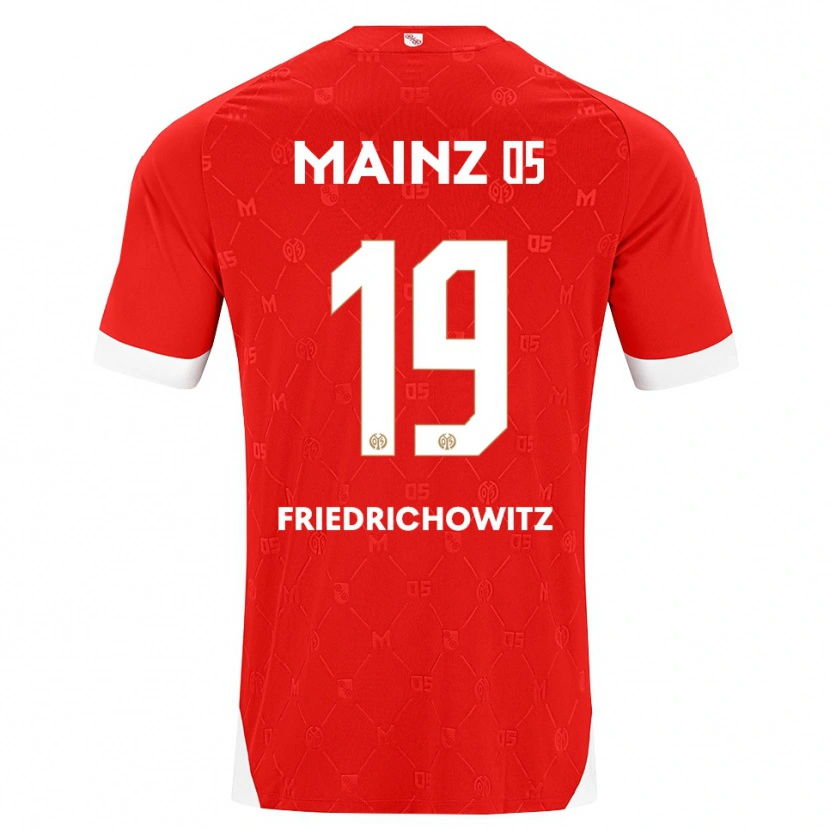 Danxen Heren Anna Friedrichowitz #19 Rood Wit Thuisshirt Thuistenue 2026/27 T-Shirt
