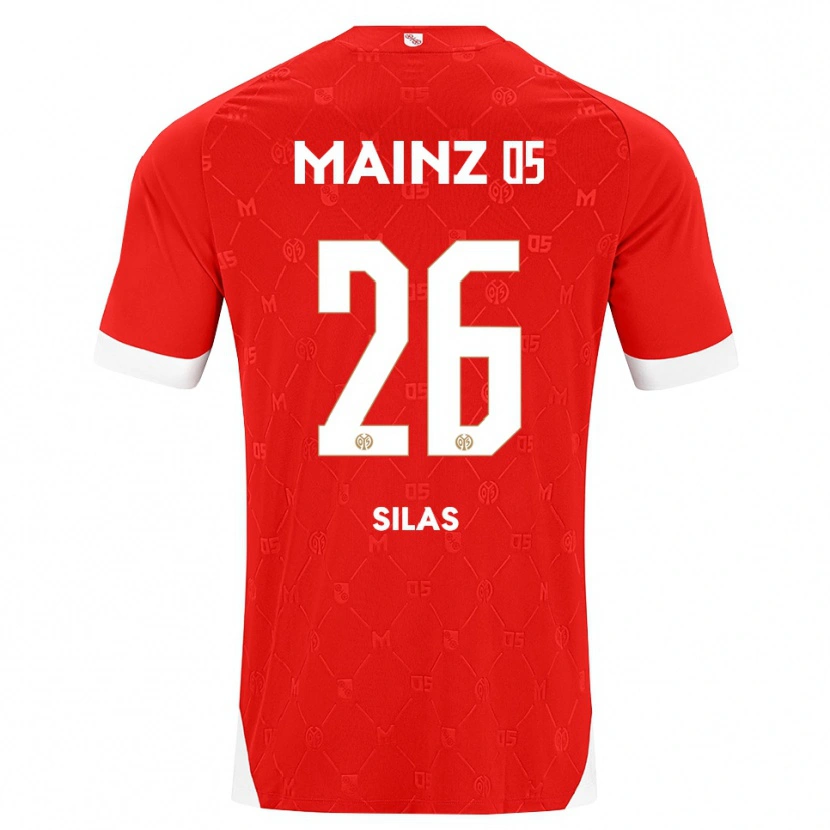 Danxen Heren Silas Katompa Mvumpa #26 Rood Wit Thuisshirt Thuistenue 2026/27 T-Shirt