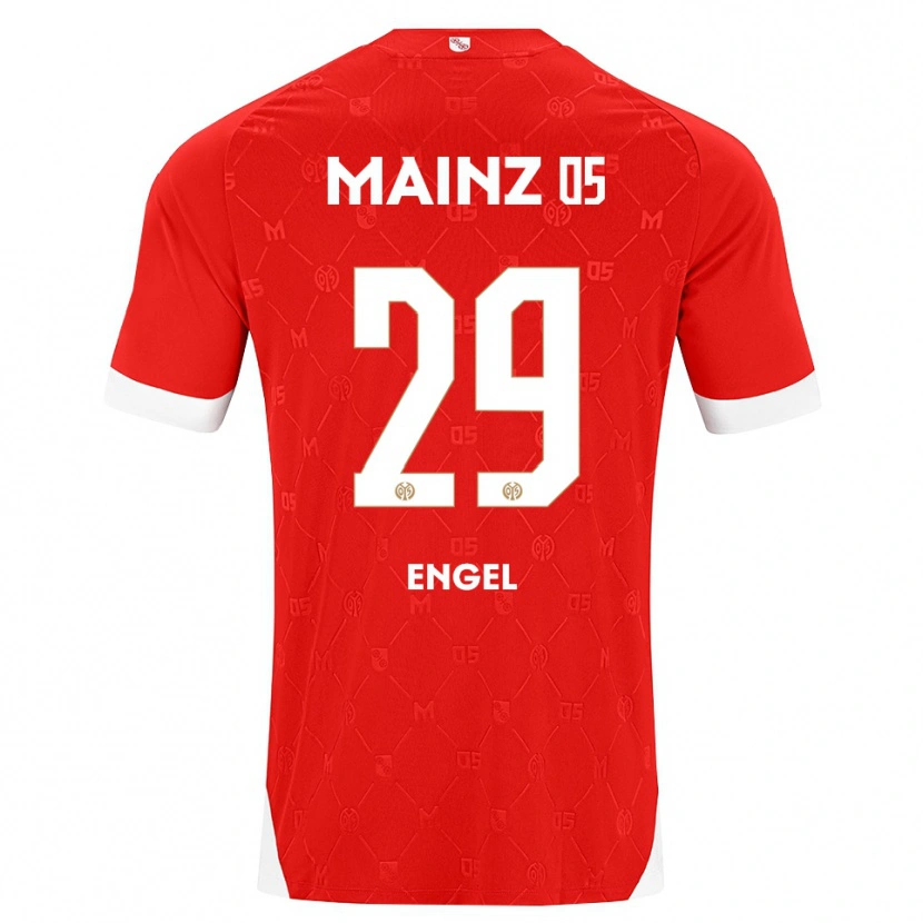 Danxen Heren Fritz Engel #29 Rood Wit Thuisshirt Thuistenue 2026/27 T-Shirt