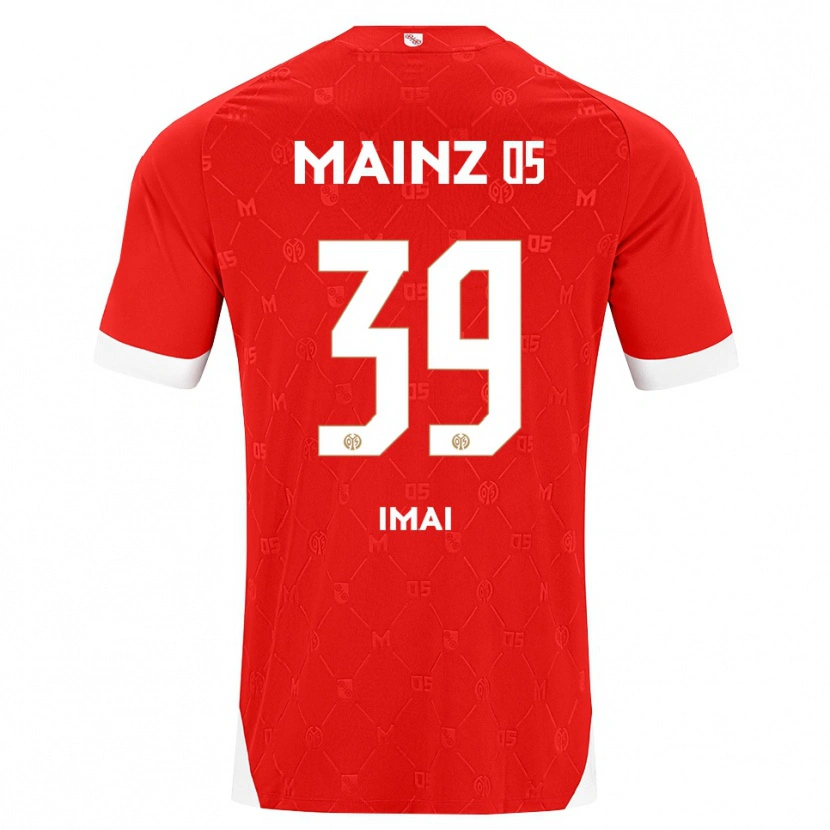 Danxen Heren Yurina Imai #39 Rood Wit Thuisshirt Thuistenue 2026/27 T-Shirt