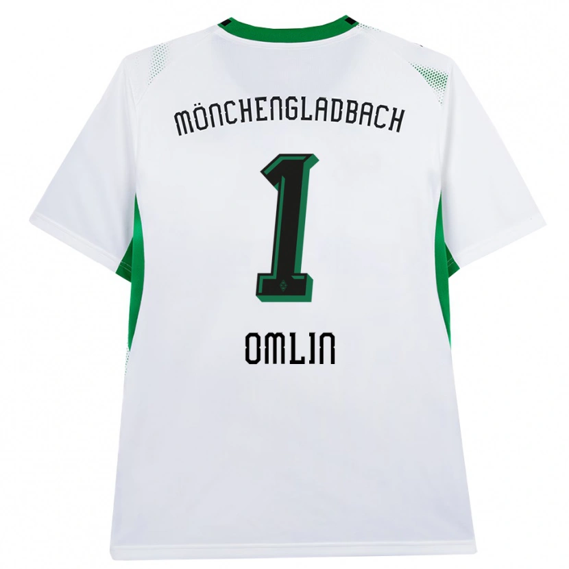 Danxen Heren Jonas Omlin #1 Wit Zwart Groen Thuisshirt Thuistenue 2026/27 T-Shirt