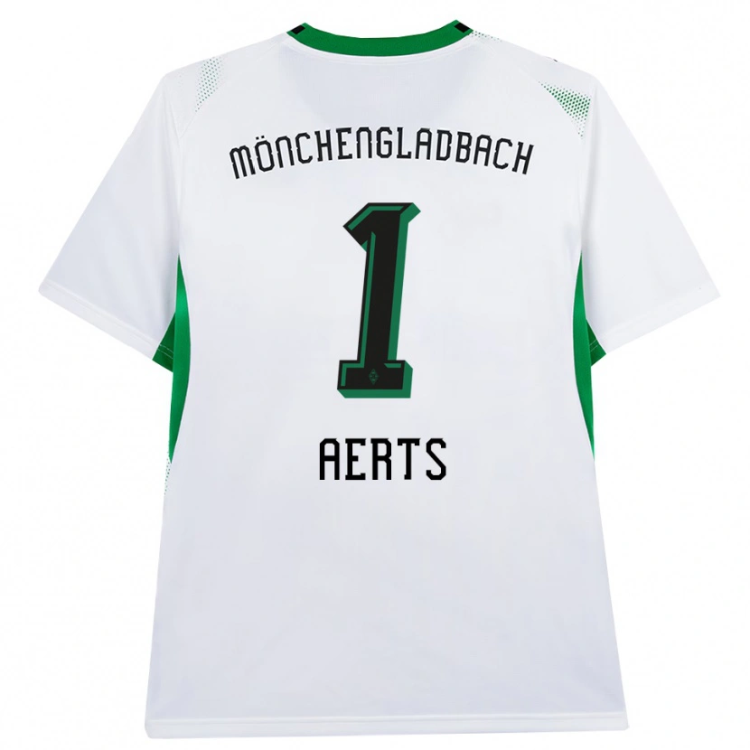 Danxen Heren Liv Aerts #1 Wit Zwart Groen Thuisshirt Thuistenue 2026/27 T-Shirt