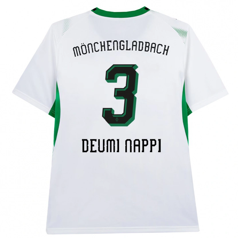 Danxen Heren Dimitrie Deumi Nappi #3 Wit Zwart Groen Thuisshirt Thuistenue 2026/27 T-Shirt