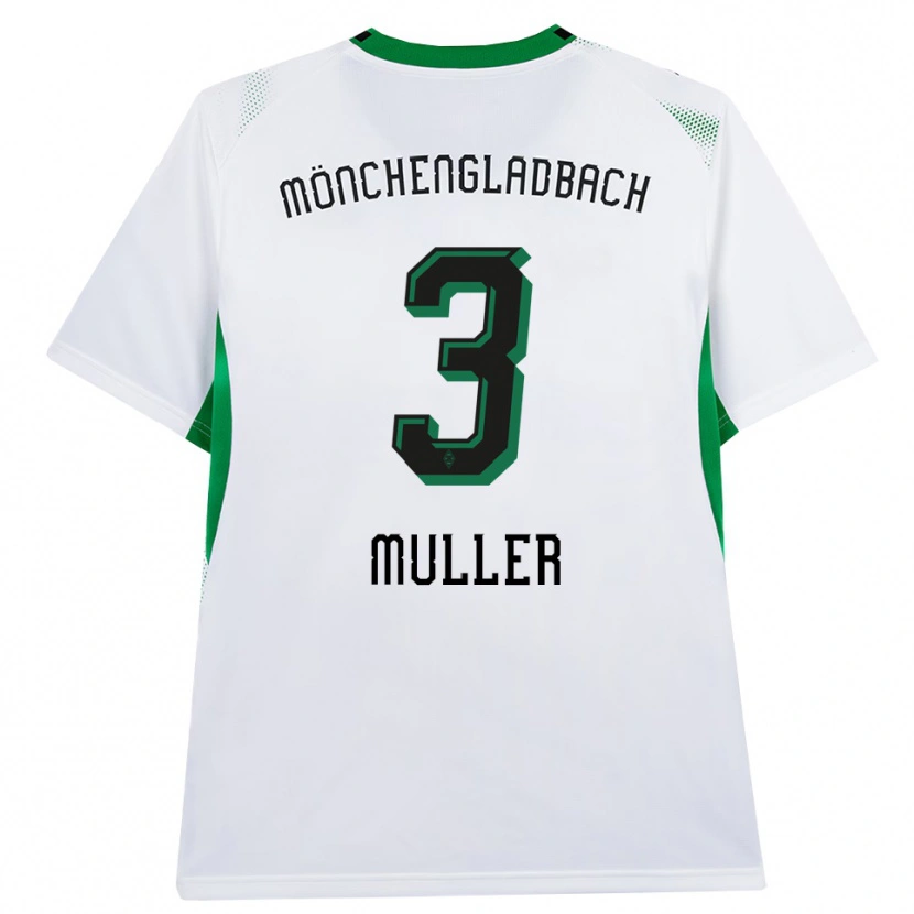 Danxen Heren Barbara Müller #3 Wit Zwart Groen Thuisshirt Thuistenue 2026/27 T-Shirt