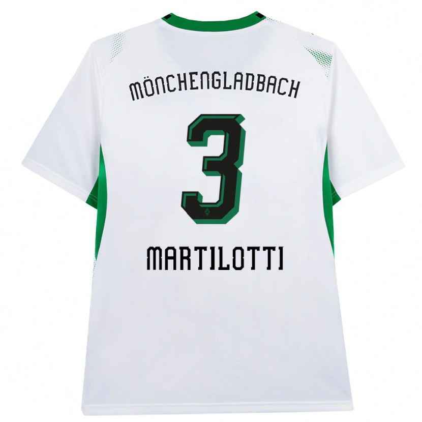 Danxen Heren Francesco Martilotti #3 Wit Zwart Groen Thuisshirt Thuistenue 2026/27 T-Shirt