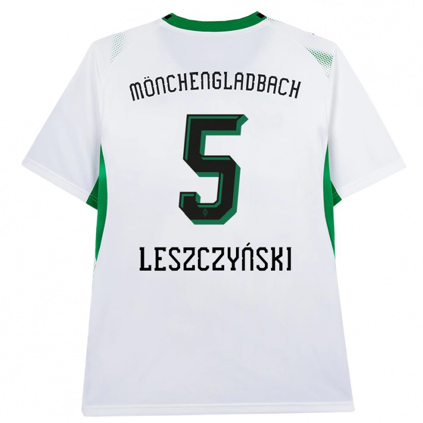 Danxen Heren Jan Leszczyński #5 Wit Zwart Groen Thuisshirt Thuistenue 2026/27 T-Shirt