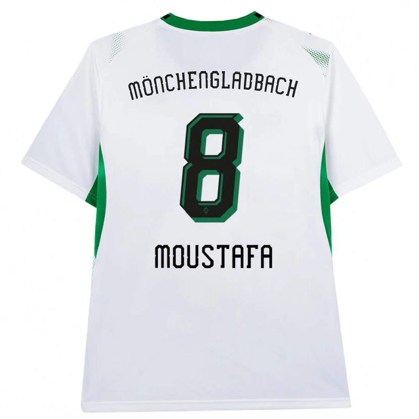 Danxen Heren Moustafa Ashraf Moustafa #8 Wit Zwart Groen Thuisshirt Thuistenue 2026/27 T-Shirt