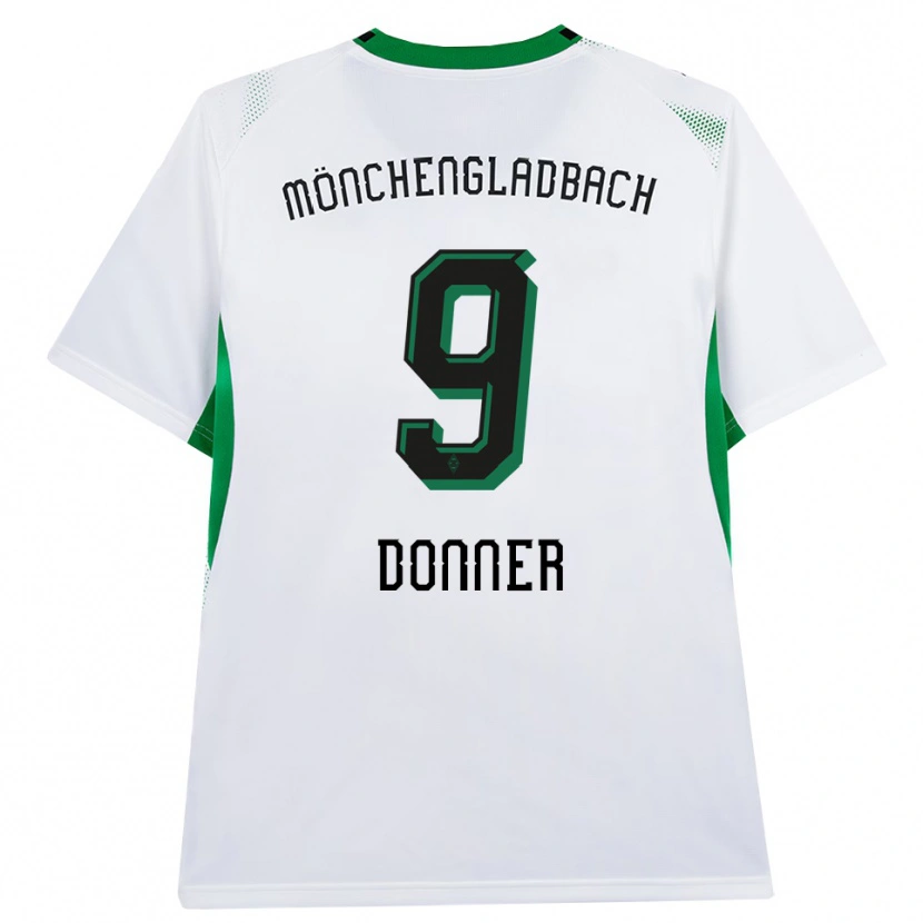 Danxen Heren Maximilian Donner #9 Wit Zwart Groen Thuisshirt Thuistenue 2026/27 T-Shirt