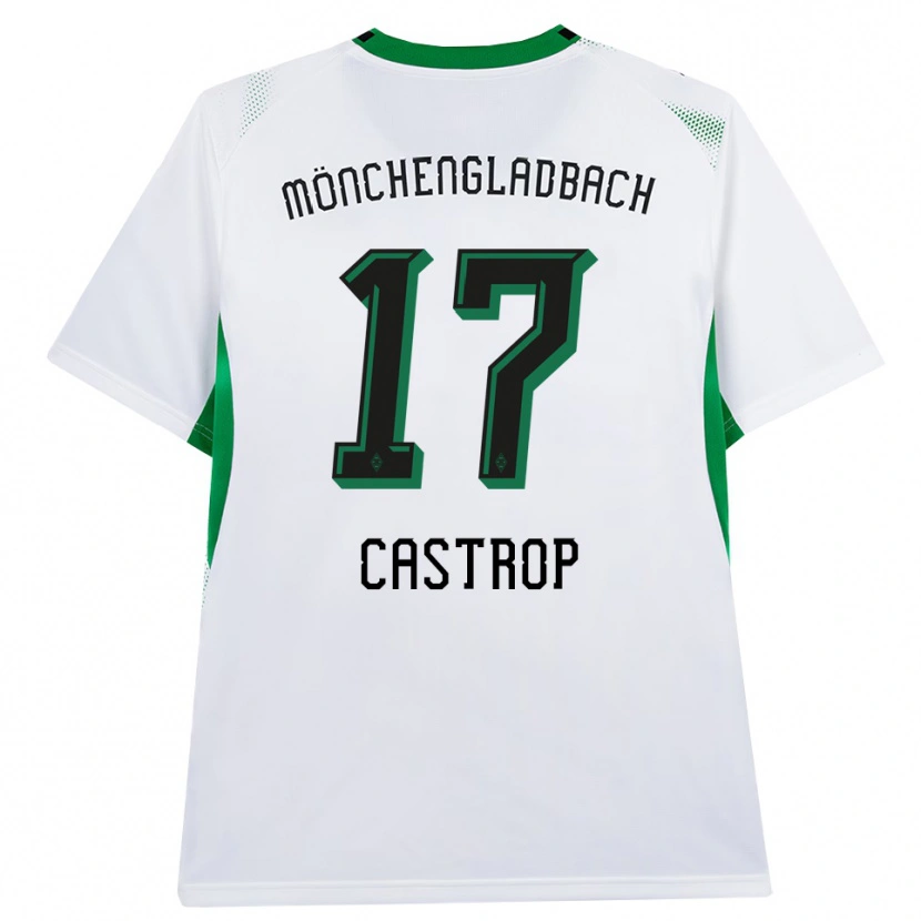 Danxen Heren Jens Castrop #17 Wit Zwart Groen Thuisshirt Thuistenue 2026/27 T-Shirt