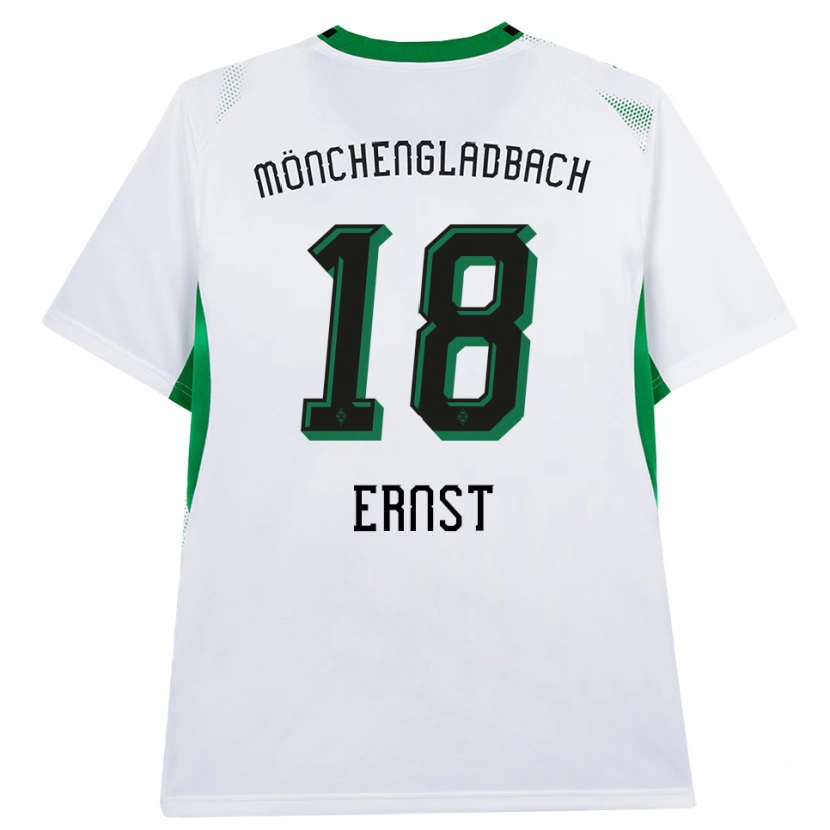 Danxen Heren Jesse Ernst #18 Wit Zwart Groen Thuisshirt Thuistenue 2026/27 T-Shirt
