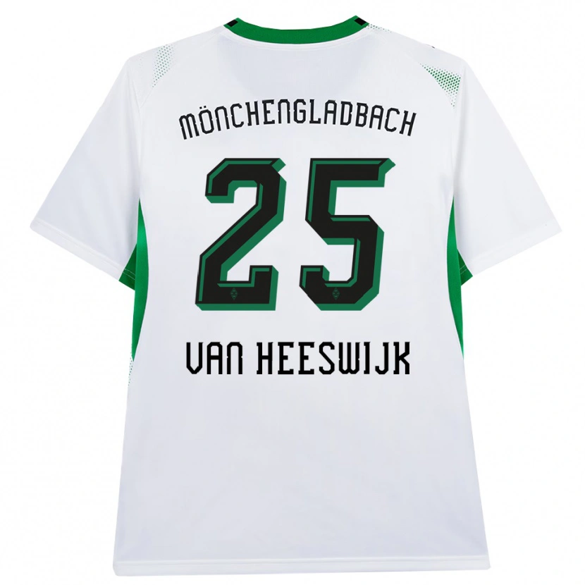 Danxen Heren Amber Van Heeswijk #25 Wit Zwart Groen Thuisshirt Thuistenue 2026/27 T-Shirt