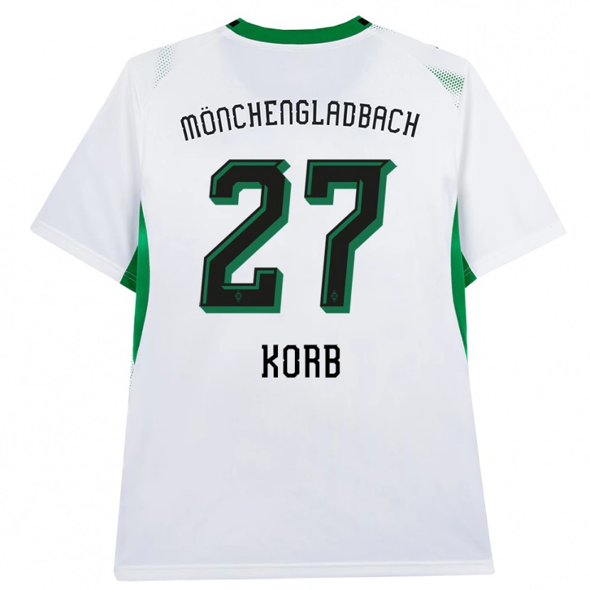 Danxen Heren Julian Korb #27 Wit Zwart Groen Thuisshirt Thuistenue 2026/27 T-Shirt