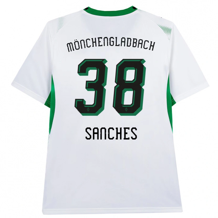 Danxen Heren Yvandro Borges Sanches #38 Wit Zwart Groen Thuisshirt Thuistenue 2026/27 T-Shirt