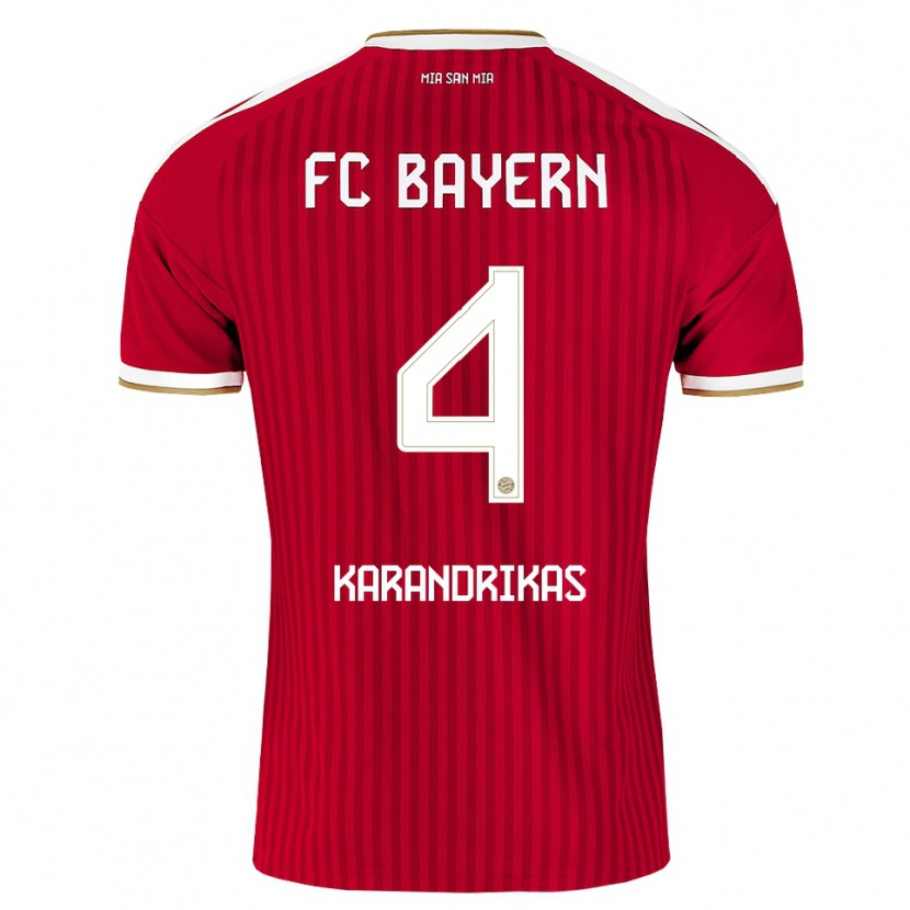 Danxen Heren Konstantinos Karandrikas #4 Rood Wit Blauw Thuisshirt Thuistenue 2026/27 T-Shirt