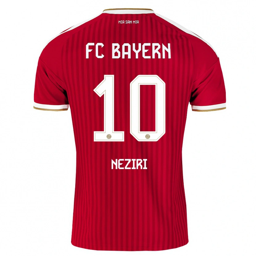 Danxen Heren Behar Neziri #10 Rood Wit Blauw Thuisshirt Thuistenue 2026/27 T-Shirt