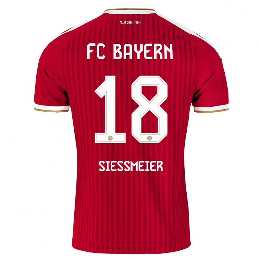 Danxen Heren Maximilian Sießmeier #18 Rood Wit Blauw Thuisshirt Thuistenue 2026/27 T-Shirt
