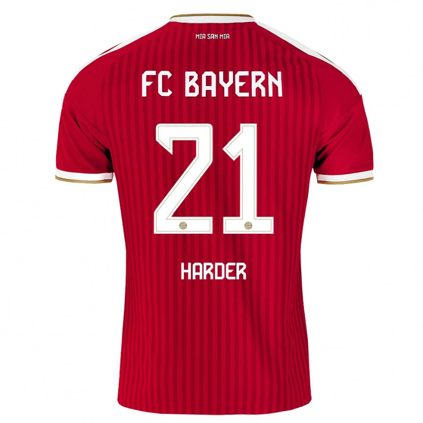 Danxen Heren Pernille Harder #21 Rood Wit Blauw Thuisshirt Thuistenue 2026/27 T-Shirt