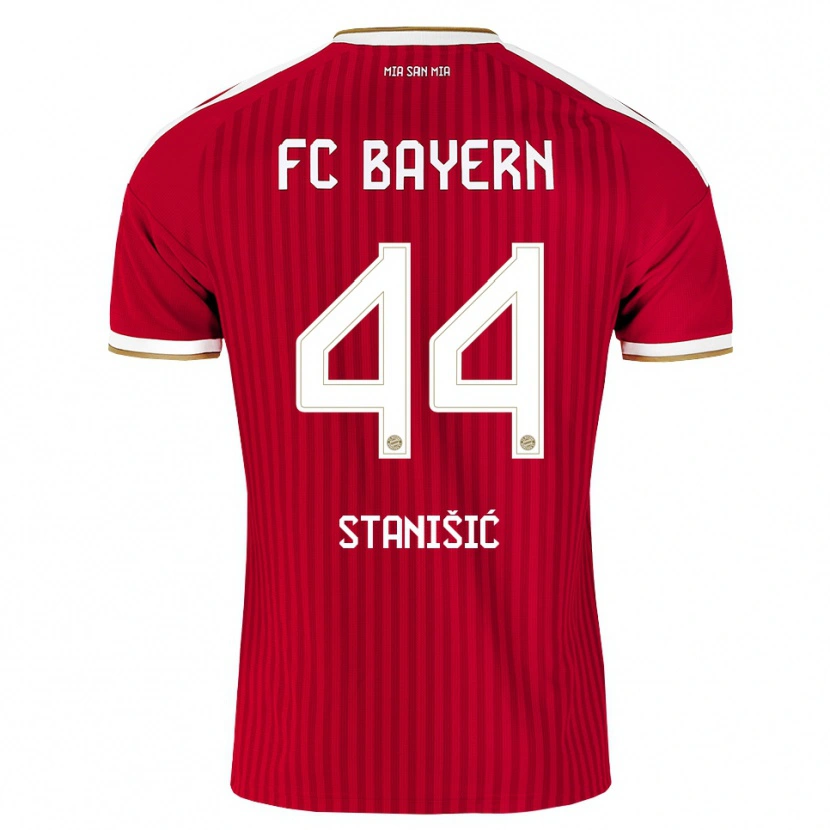 Danxen Heren Josip Stanisic #44 Rood Wit Blauw Thuisshirt Thuistenue 2026/27 T-Shirt