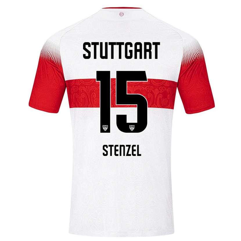 Danxen Heren Pascal Stenzel #15 Wit Rood Geel Thuisshirt Thuistenue 2026/27 T-Shirt