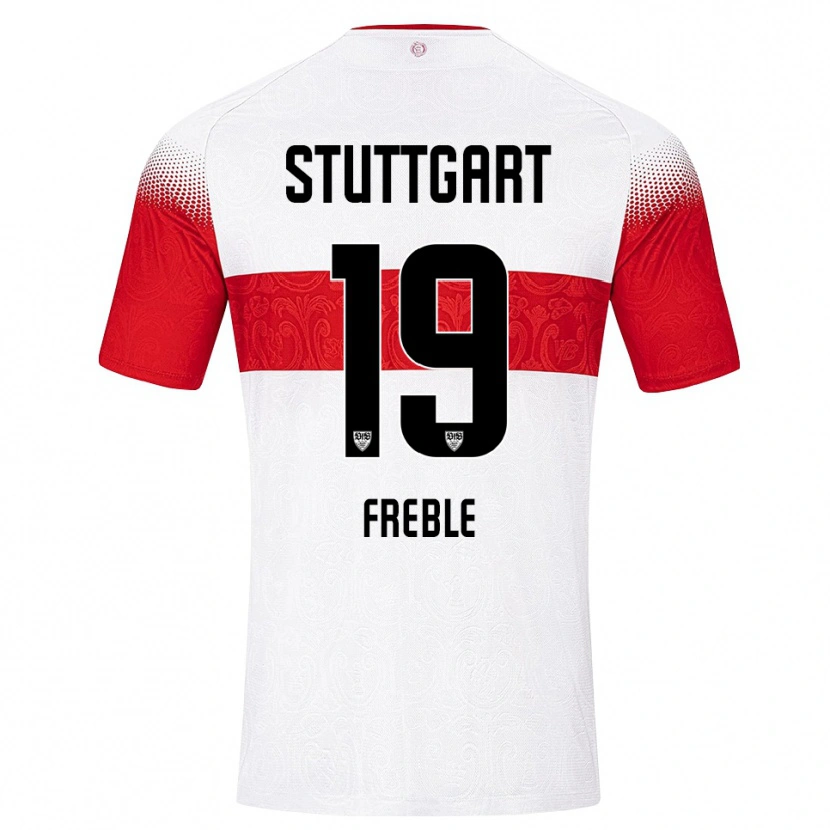 Danxen Heren Kenny Freßle #19 Wit Rood Geel Thuisshirt Thuistenue 2026/27 T-Shirt