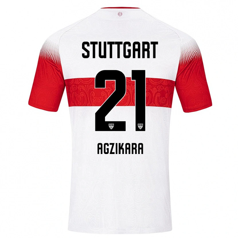 Danxen Heren Emirhan Ağzıkara #21 Wit Rood Geel Thuisshirt Thuistenue 2026/27 T-Shirt