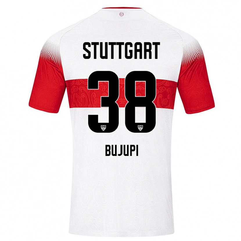 Danxen Heren Eliot Bujupi #38 Wit Rood Geel Thuisshirt Thuistenue 2026/27 T-Shirt
