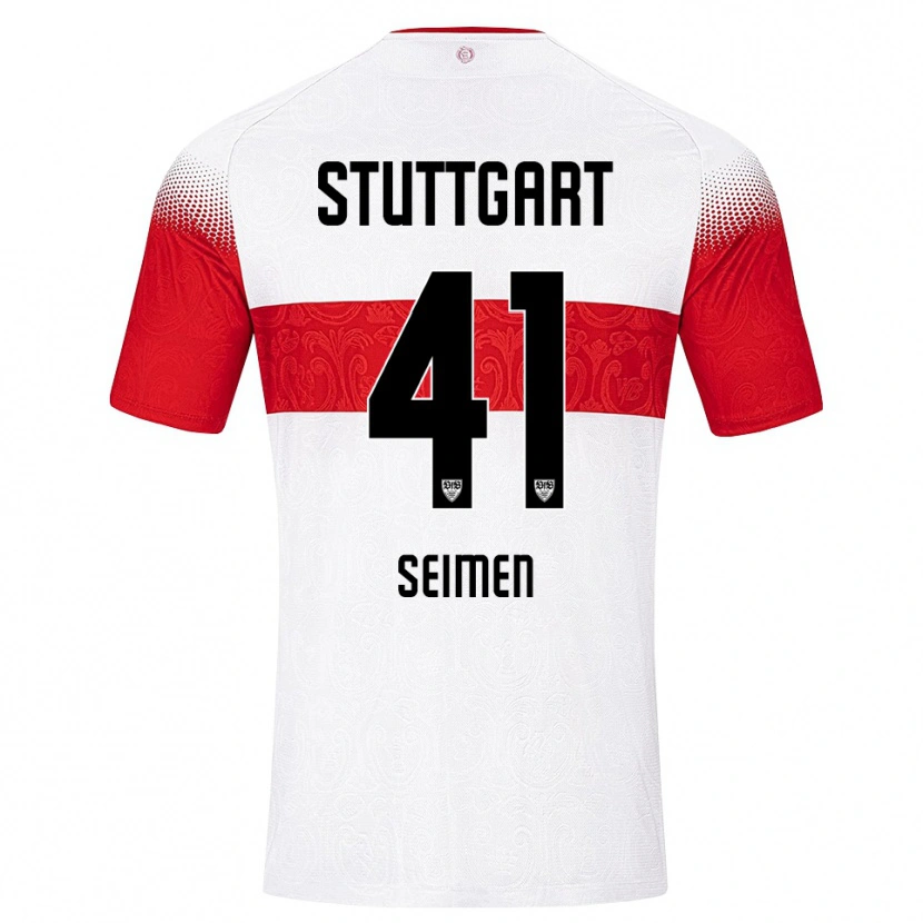 Danxen Heren Dennis Seimen #41 Wit Rood Geel Thuisshirt Thuistenue 2026/27 T-Shirt