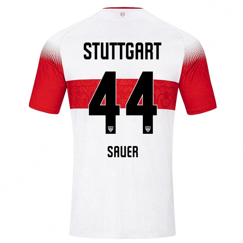 Danxen Heren Leo Sauer #44 Wit Rood Geel Thuisshirt Thuistenue 2026/27 T-Shirt