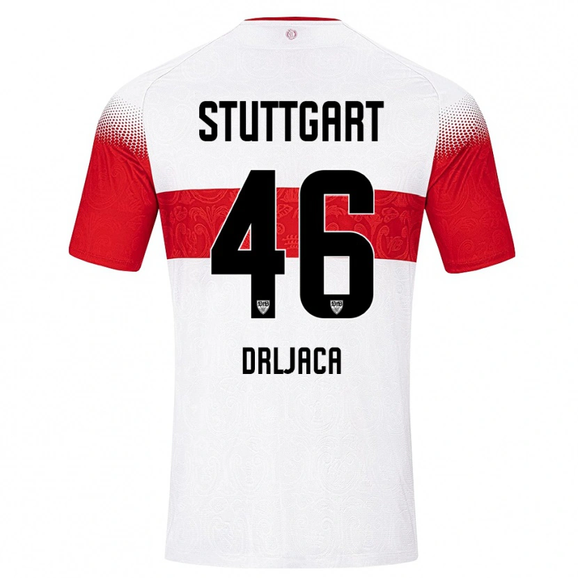 Danxen Heren Stefan Drljaca #46 Wit Rood Geel Thuisshirt Thuistenue 2026/27 T-Shirt