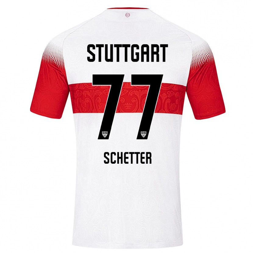 Danxen Heren Leonie Schetter #77 Wit Rood Geel Thuisshirt Thuistenue 2026/27 T-Shirt