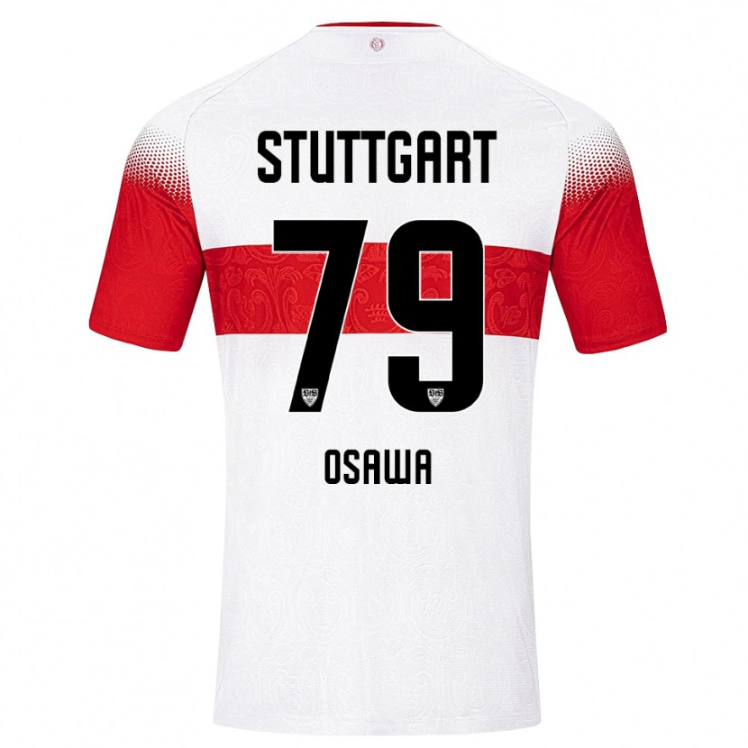 Danxen Heren Haruka Ōsawa #79 Wit Rood Geel Thuisshirt Thuistenue 2026/27 T-Shirt
