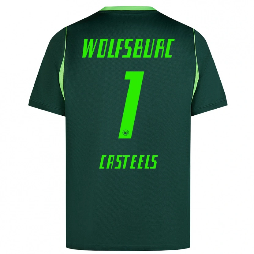 Danxen Heren Koen Casteels #1 Donkergroen Wit Thuisshirt Thuistenue 2026/27 T-Shirt