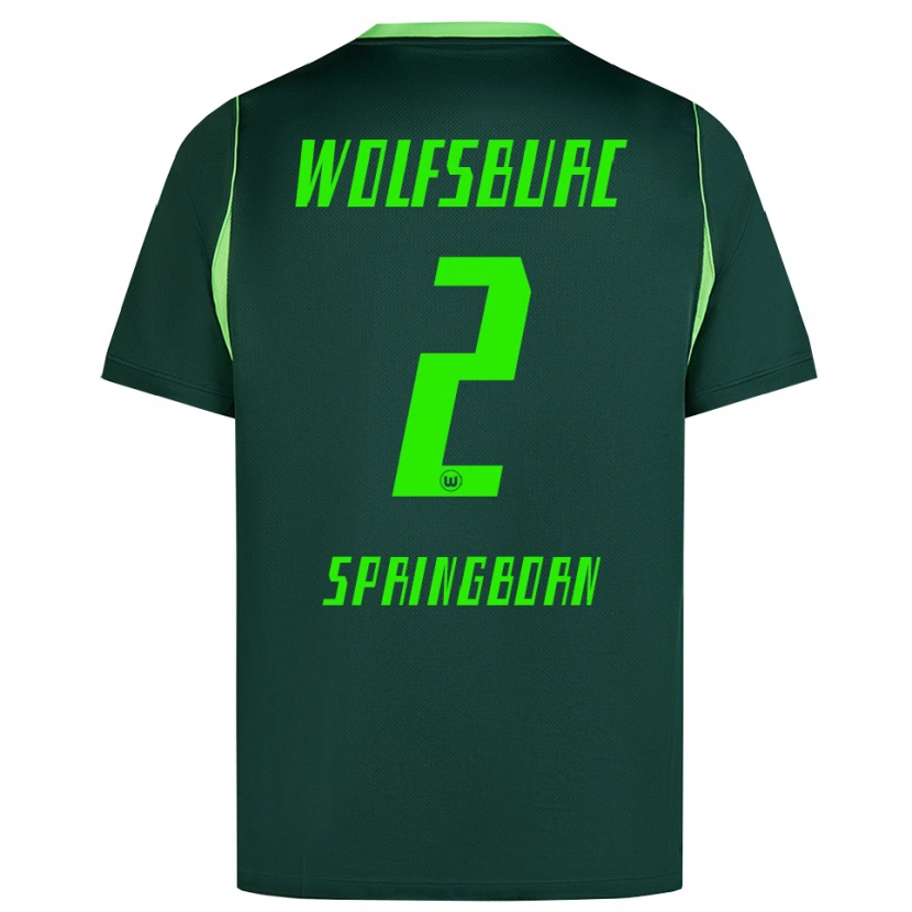 Danxen Heren Noah Springborn #2 Donkergroen Wit Thuisshirt Thuistenue 2026/27 T-Shirt