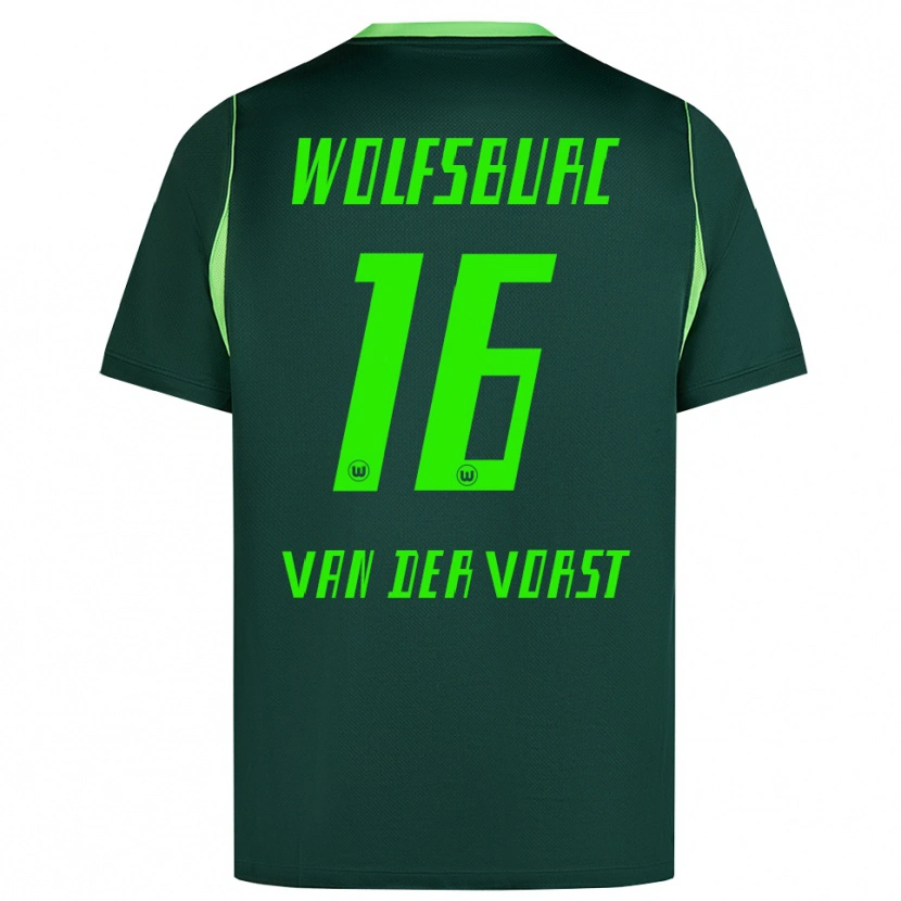 Danxen Heren Fynn Van Der Vorst #16 Donkergroen Wit Thuisshirt Thuistenue 2026/27 T-Shirt