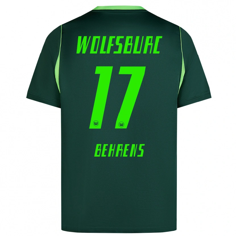 Danxen Heren Kevin Behrens #17 Donkergroen Wit Thuisshirt Thuistenue 2026/27 T-Shirt