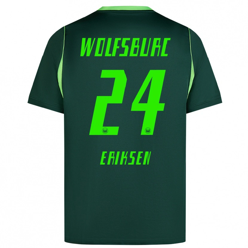 Danxen Heren Christian Eriksen #24 Donkergroen Wit Thuisshirt Thuistenue 2026/27 T-Shirt