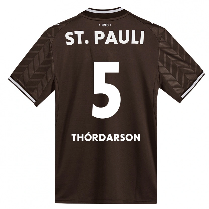 Danxen Heren Gísli Thórdarson #5 Cafe Wit Thuisshirt Thuistenue 2026/27 T-Shirt