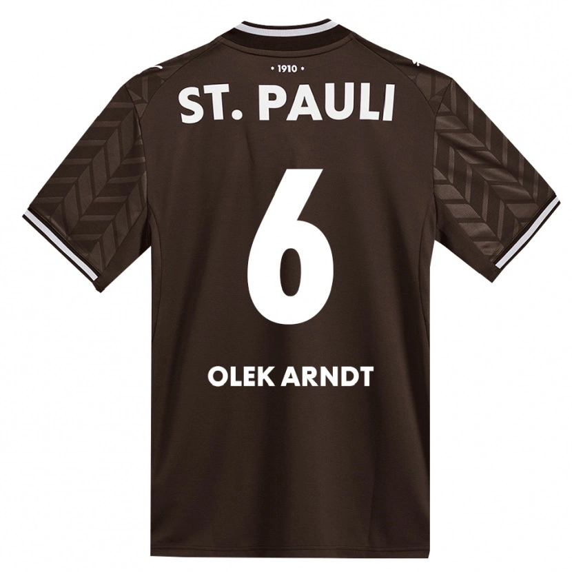 Danxen Heren Frederik Olek Arndt #6 Cafe Wit Thuisshirt Thuistenue 2026/27 T-Shirt