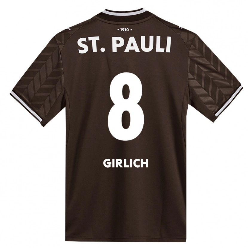 Danxen Heren Max Girlich #8 Cafe Wit Thuisshirt Thuistenue 2026/27 T-Shirt